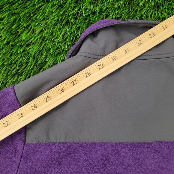 Vintage Y2K North-Face Fleece Jacket Womens S/M 18x25 Purple TNF - Picture 3 of 16